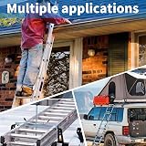 Eidoct 2 Pcs Ladder Roof Rack Clamps with Padlocks Universal Roof Rack Lock Set view 4