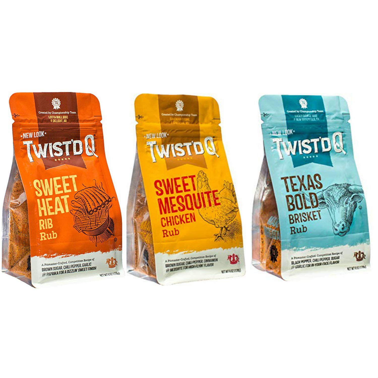 Amazon Com Twist D Q Barbecue Seasoning Bbq Rubs Bundle