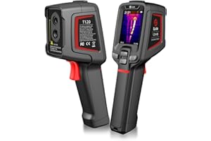 Guide Sensmart T120 Thermal Imaging Camera 10800 Pixels, 120 x 90 IR Resolution, One-Second Boot, 8 Hours Battery Life, 25Hz Refresh Rate with Laser Pointer, 2.4" LCD Screen, IP54, -4°F~752°F, 32GB