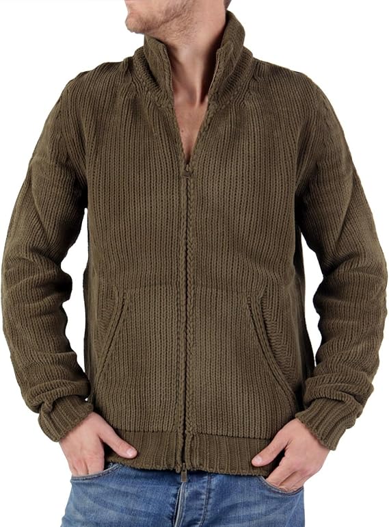 mens chenille cardigan