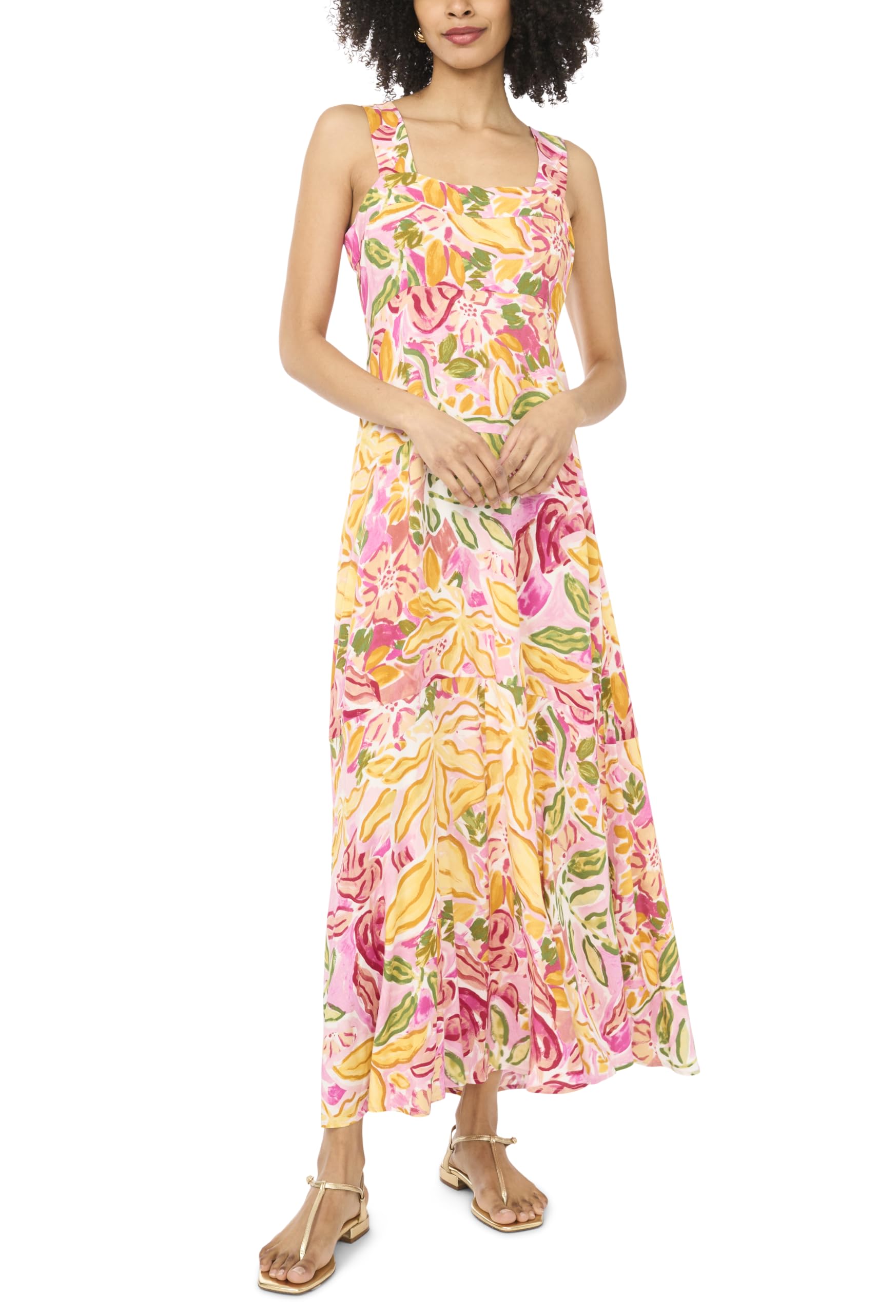 Photo 1 of Floral Smocked Back Maxi Dress