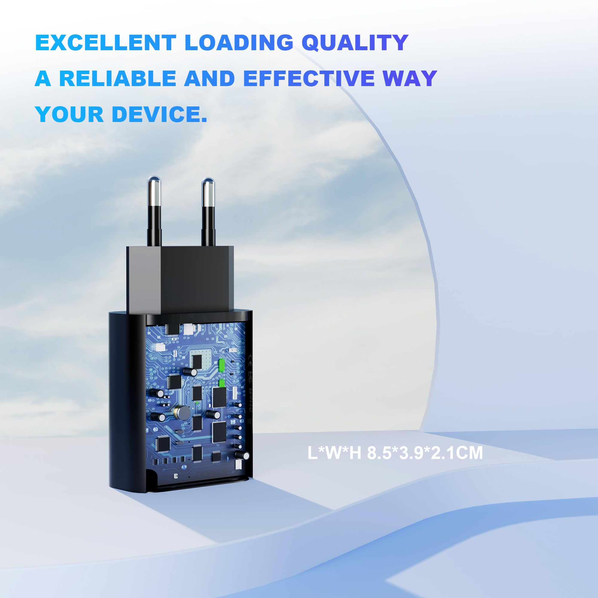 2 Stück USB Ladegerät Stecker, 18W Quick Charge 3.0 Schnellladegerät Netzteil 3A Ladeadapter für Samsung Galaxy S23/S22/S21/S20/S10/S9/S8/A54/A13, iPhone, iPad, Huawei, Xiaomi, HTC, LG und mehr 3