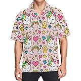 visesunny Mens Casual Button Down Short Sleeve