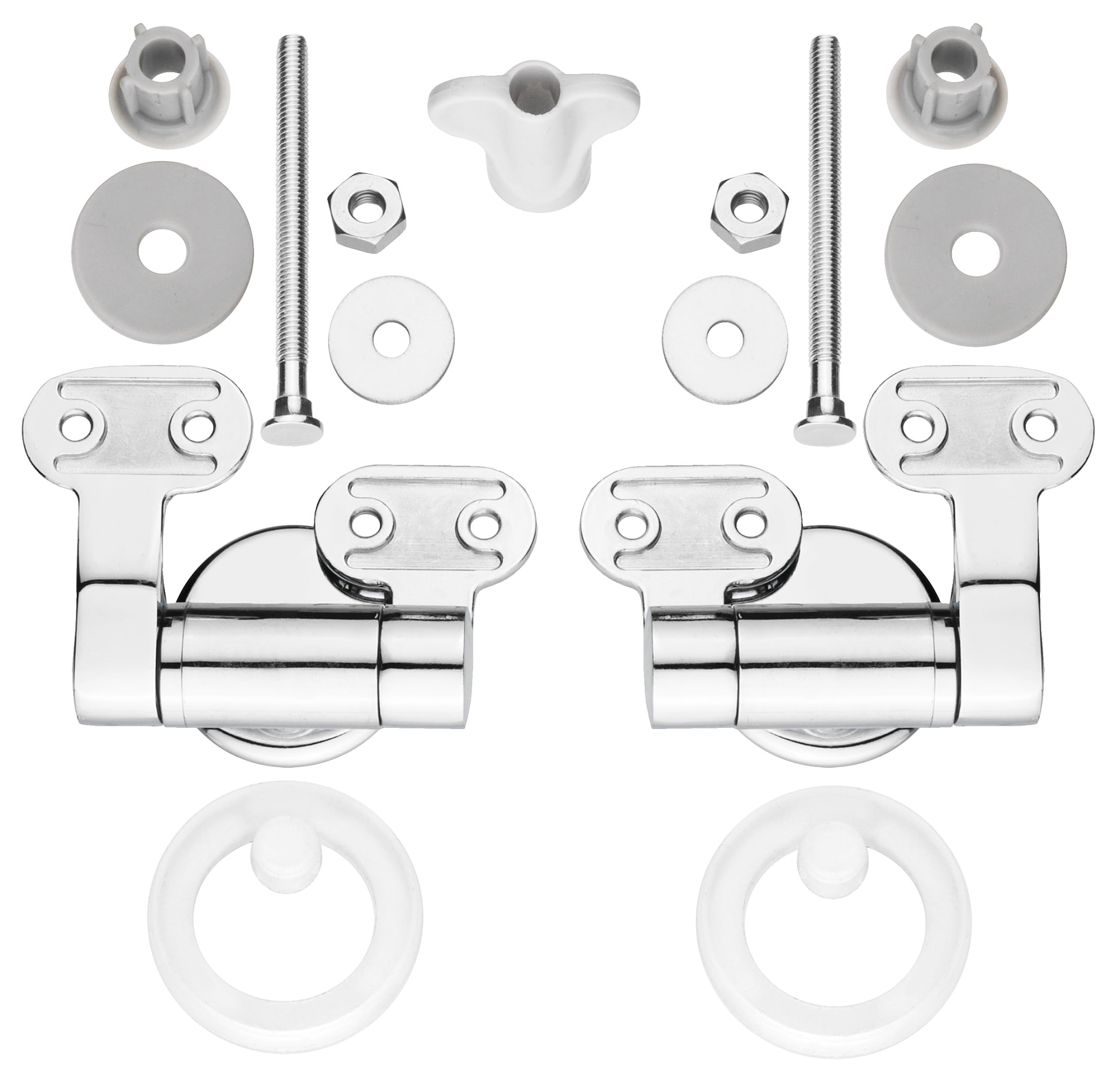 CORNAT TEC364980 Toilet seat Hinge Soft Close with Mounting Brass
