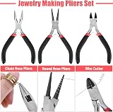 Thrilez Jewelry Making Tools Set with Wire Pliers Beading Kit 5 Wires view 6