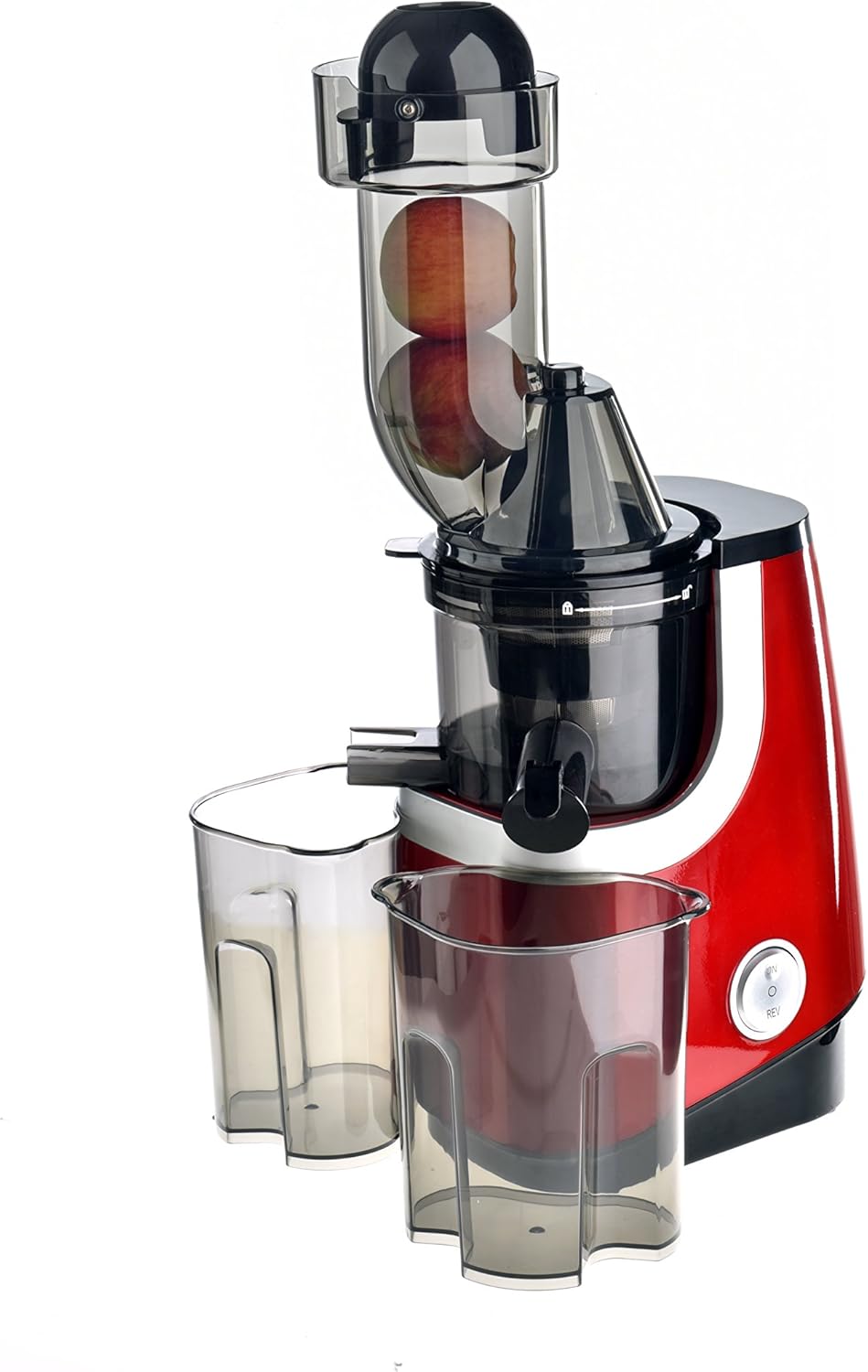 VitaSpeed Multifunktions Entsafter - Obstpresse - Slow Juicer 200 W, BPA-freie Zitruspresse, Slowjuicer 65 U/min, Vertikale Saftpresse für ganze Früchte und Gemüse, Spülmaschinenfest