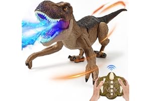 DDAI RC Dinosaur Toys for Kids 3-5 Gesture Sensing T Rex Remote Control Dinosaurs for Boys Age 5-7 Jurassic Tyrannosaurus Robot Dino with Roaring Moving - Best Birthday for Toddlers