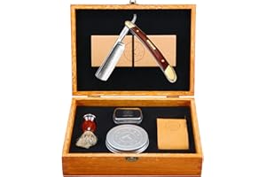 Amazing Naked Armor Straight Razor Kit - Shave-Ready Japanese Steel Blade, Complete Straight Razor Shaving Kit for Men, Straight Razor Beginner Kit, Straight Edge Razor Kit, Mens Shaving Kit Gift Set