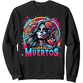 Dia De Los Muertos La Catrina Day of the Dead Sugar Skull Sweatshirt