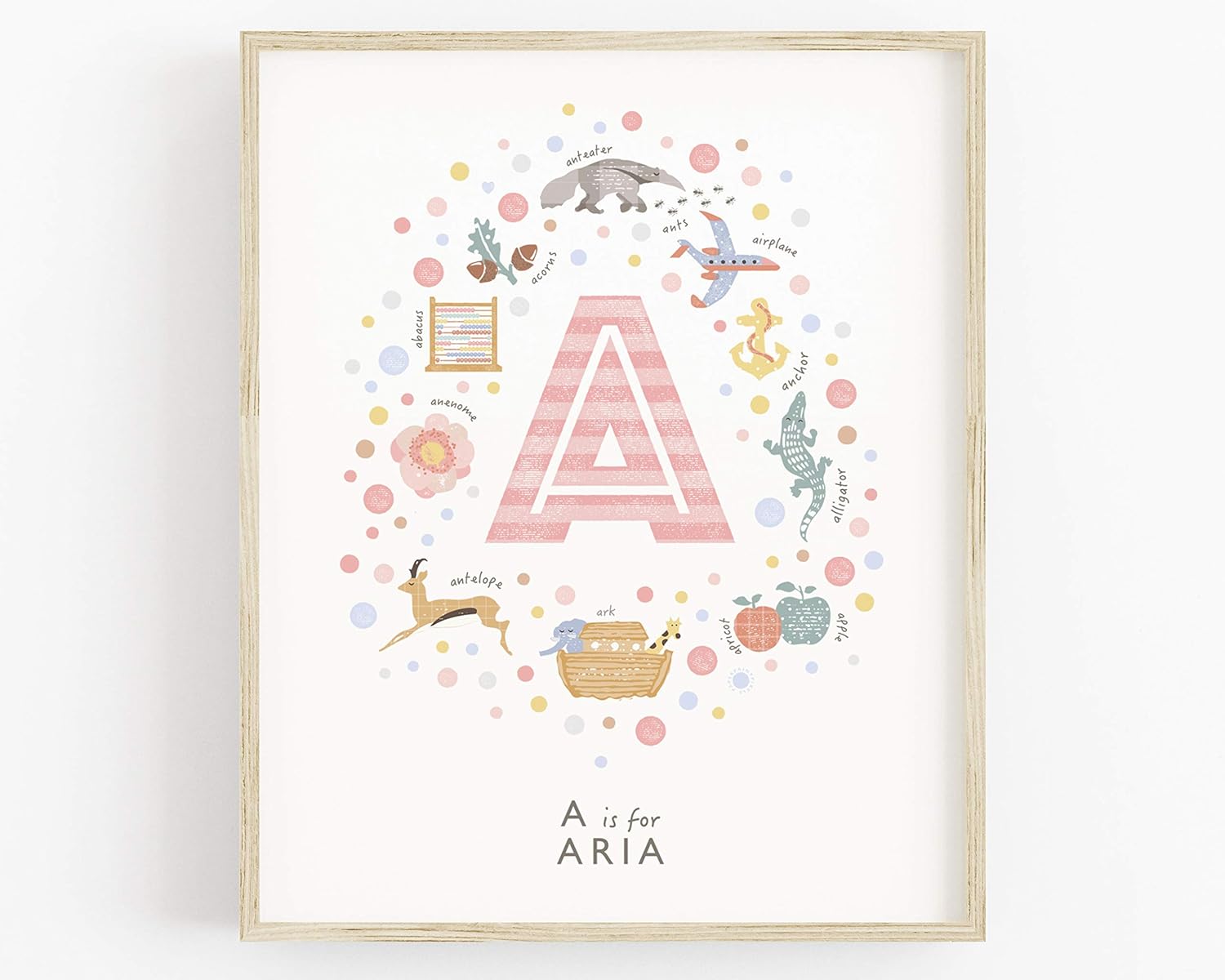 baby girl artwork nursery