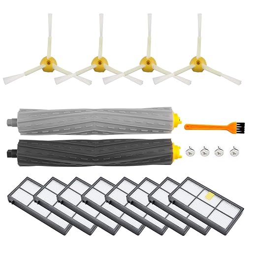 ARyee Staubsauger-Ersatzset für iRobot Roomba 805 860 870 871 880 890 960 980, Ersatzteile mit 1 Satz Abziehern, 8 Filter, 1 