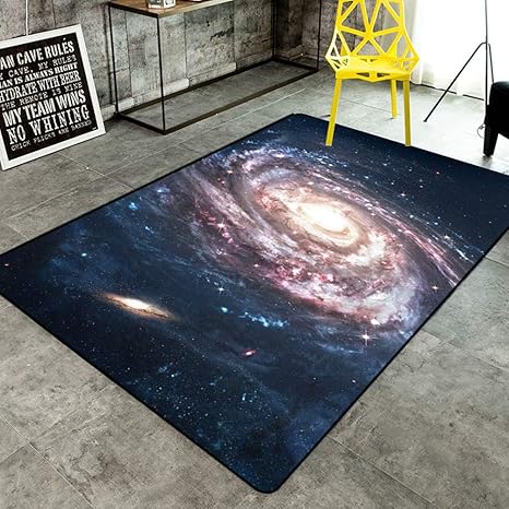Amazon カーペット ラグマット 洗える 星空 銀河 ホットカーペット対応 宇宙 オシャレ 滑り止め付き 防音 防ダニ 部屋 リビング 低反発 フロアマット 絨毯 オールシーズン マイクロファイバー ラグ カーペット オンライン通販
