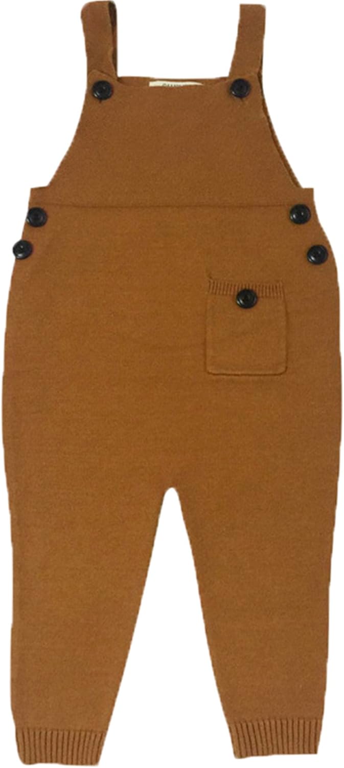 JELEUON Kids Baby Toddler Girl Knit Romper Cotton Jumpsuit Outfits: Clothing