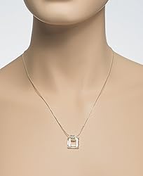925 Sterling Silver Necklace Made with Bermuda Blue