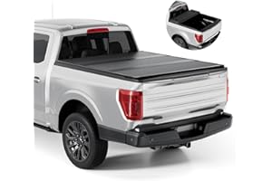 Tono King FRP Hard Tri-fold Tonneau Cover Fold Truck Bed Covers Compatible with 2015-2026 Ford F150 | F150 Lightning 5' 5" Bed (66")