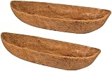 Qianderer 2Pcs Coco Liner 24 Inch Wall-Mounted Trough Replacement Liners view 6