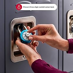Master Lock Light Blue Gym Locker Lock, Indoor