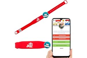 SHAREWEAR Smart Bands for Kids if Lost, Child Safety ID Wristband for Autism, Autism Awareness Medical Alert Bracelet, Disney Accessories for Autism, Wristband Food Allergy, Food Allergy Awareness, QR code Bracelet for Kids