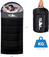 SAIL 3 Season Sleeping Bag Big & Tall Extra Wide 230x100 cm 1.6-2.7 kg view 7