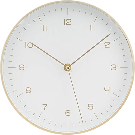 Luuk Lifestyle Hochwertige Schlichte Nordic Design Minimal Quarz Wanduhr Mit Sekundenzeiger Kuchenuhr Wohnzimmer Uhr Buro Wanduhr Flur Weiss Amazon De Kuche Haushalt