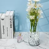 Hisredsun 290pcs White Glass Pebbles 1.35kg Vase Filler Stones view 7