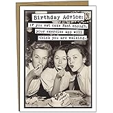 Katie Doodle - Funny Birthday Cards for Women, Friend (Handmade in USA) - Great for 30th, 40th, 50th, 60th, 70th, 75th, 80th, 90th Birthday Gifts for Women Her Friends - Includes 1 Card & 1 Envelope