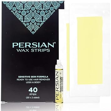 Amazon Com Legs Body Wax Strips 40 Strips Persian Hair