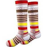 KRLAO Ski Socks Kids Warm Winter Crew Socks Toddler Ski Socks Thick Thermal Snowboarding for Boys Girls (2 Pairs/3 Pairs)