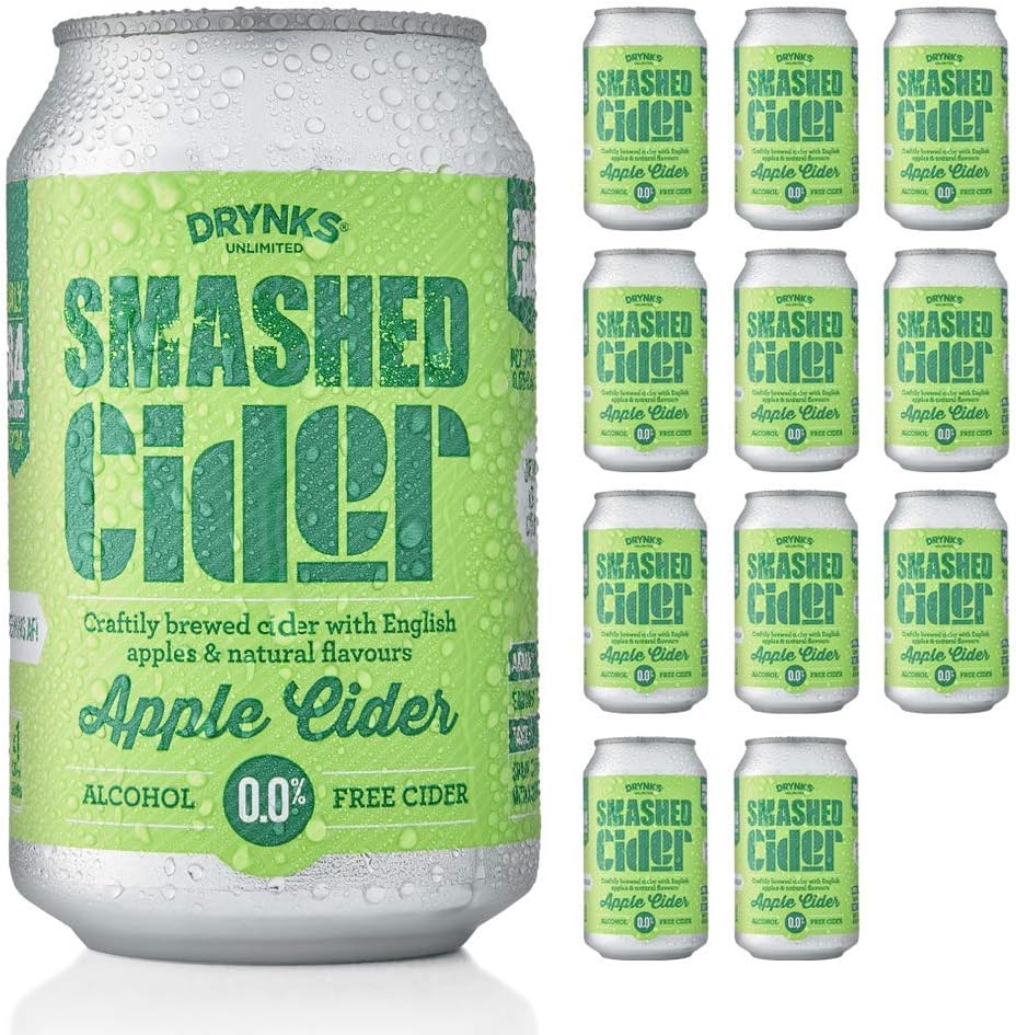 Smashed Cider Alcohol Free 0.05 12x330ml Cans Amazon.co.uk Grocery