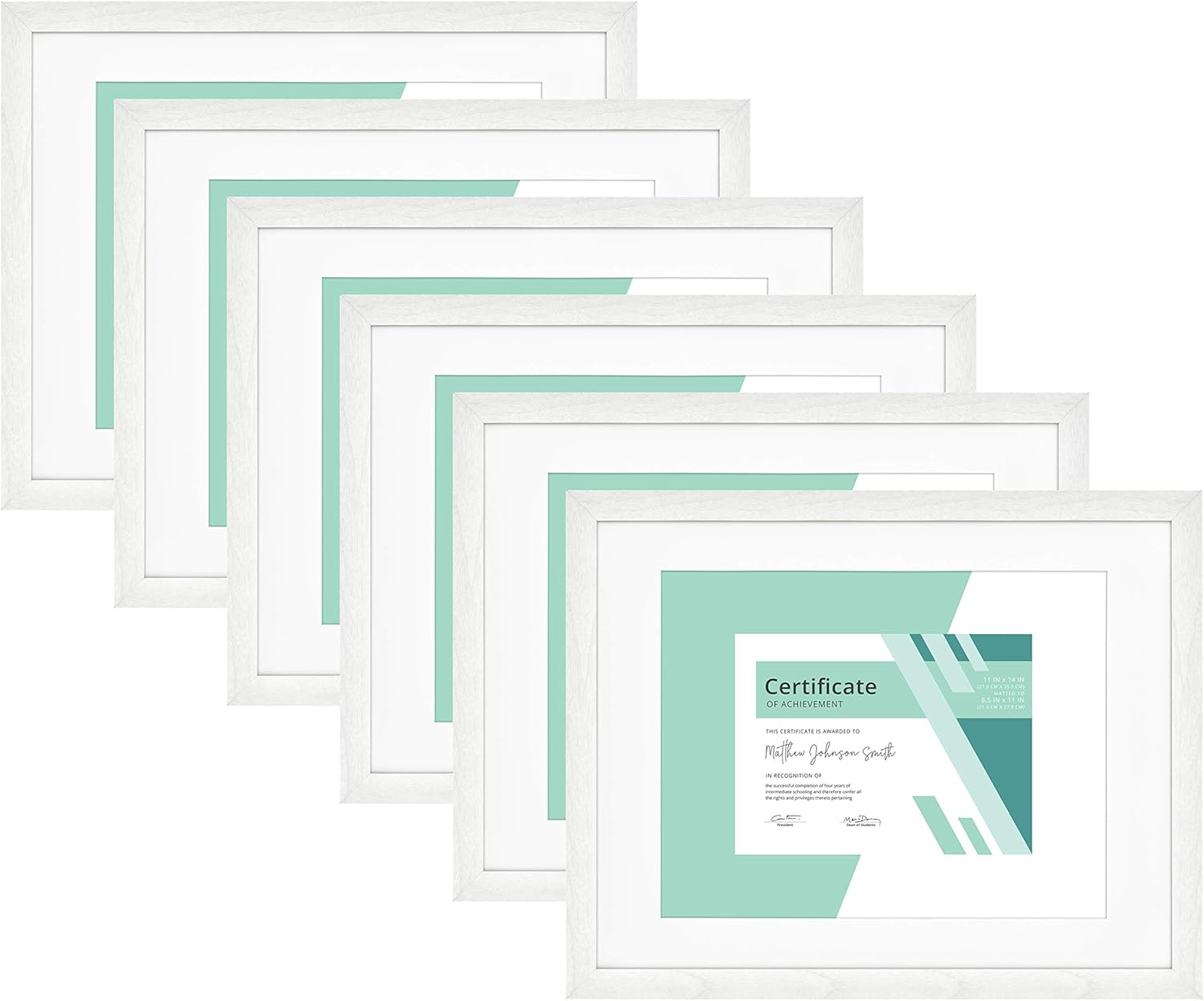 MCS, White 11x14 Inch Gallery Essential Document Frame