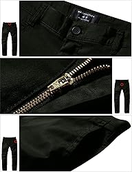 Match Mens Slim-Tapered Flat-Front Casual Pants