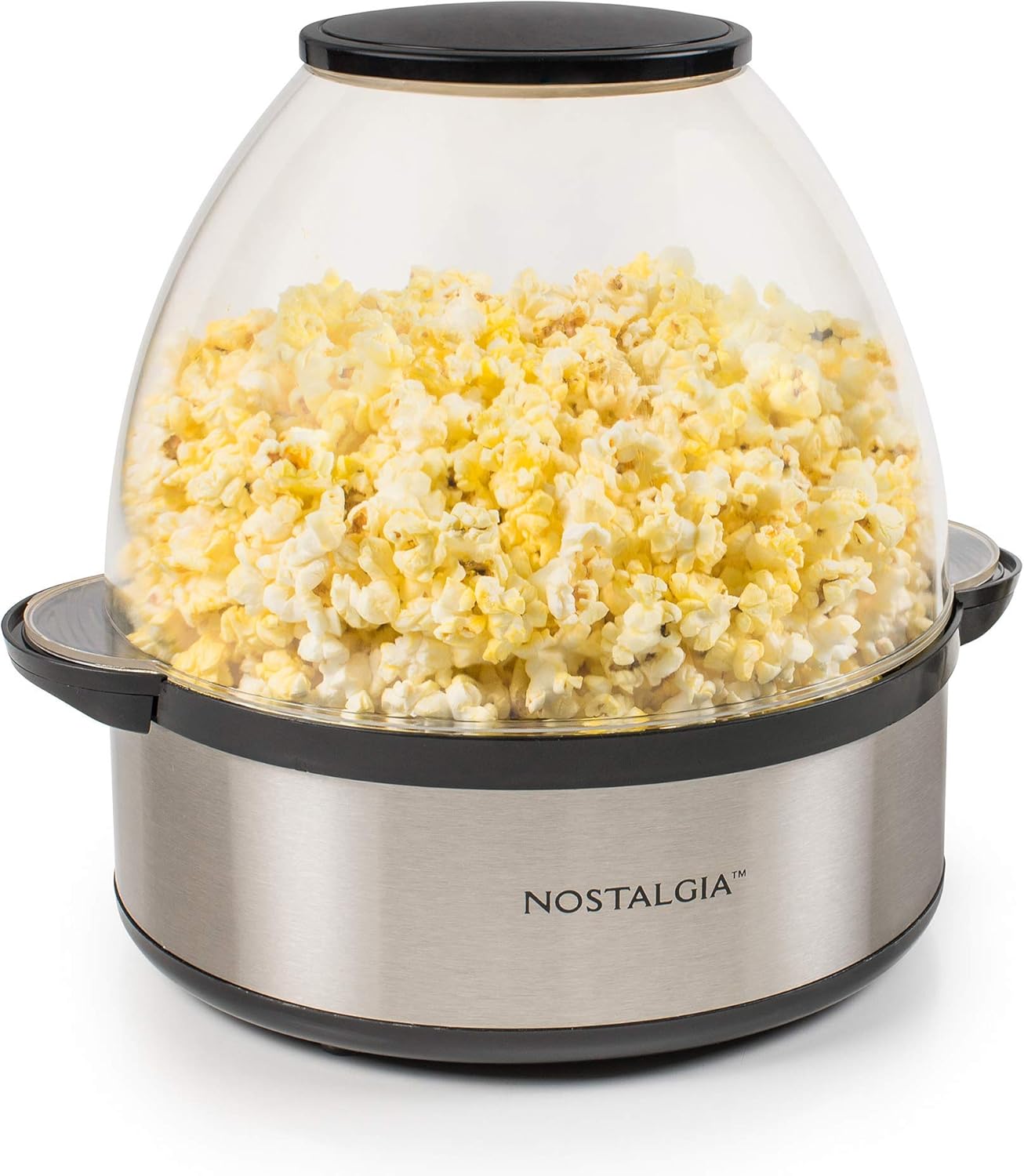 Nostalgia SP660SS 6-Quart Stainless Steel Stirring Speed Popcorn Popper (Renewed)