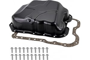 KOONDHEEND 4884665AC Engine Oil Pan with Drain Plug&Gasket and 20 Screws Fits For Dodge(AVENGER/CALIBER/JOURNEY);Jeep(COMPASS/PATRIOT);Chrysler(Cirrus/200/SEBRING/);L4 2.4L 2.0L # 264-361
