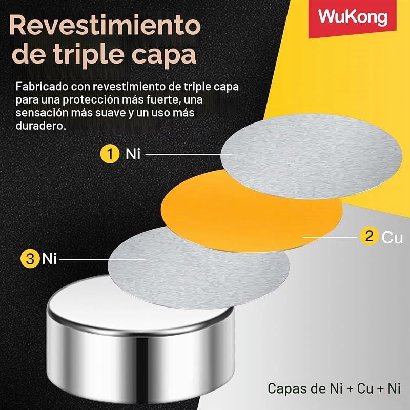 Wzone 100 Piezaas Imanes Potentes, 6×3mm Imanes de Neodimio Imán Nevera, Imán Pequeños Redondos para Tablones de Anuncios, Fotografías y Oficinas — foto 3 de 7