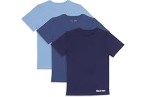 Calvin Klein Boys Short Sleeve Cotton Crew Neck T-Shirt 3-Pack