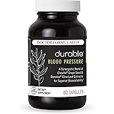 Durable Blood Pressure – Benolea Olive Leaf & Enovita Grape Seed Extract – Healthy Circulation, Nitric Oxide & Artery Support – Doctor Formulated, Vegan, Non-GMO, Made in USA (60 Capsules)