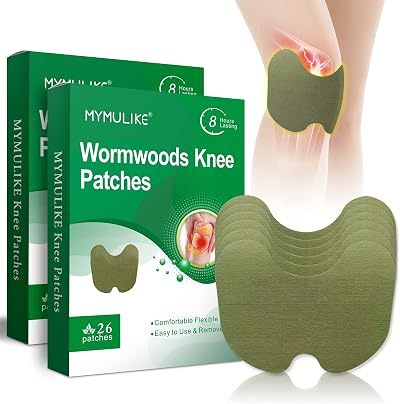 MYMULIKE Pain Relief Patch Knee 52 Pcs Wormwood Patch Up to 24h