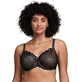 Chantelle Women's Rive Gauche Lace Full Coverage Unlined Bra, Black, 36F