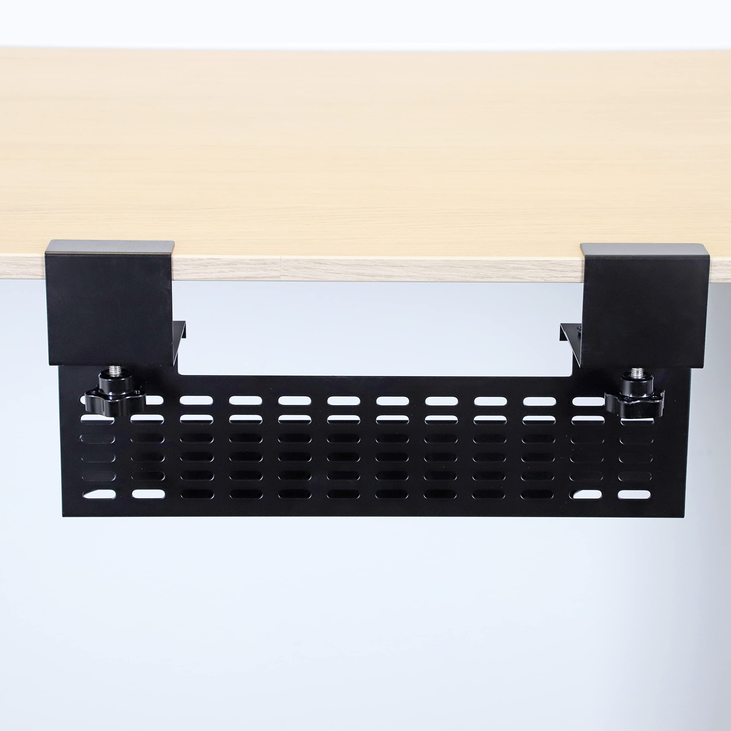 Computer Cable Raceway For Desk AEONS Under Desk Cable Management Tray Wire Cord Organizer Removable C ...