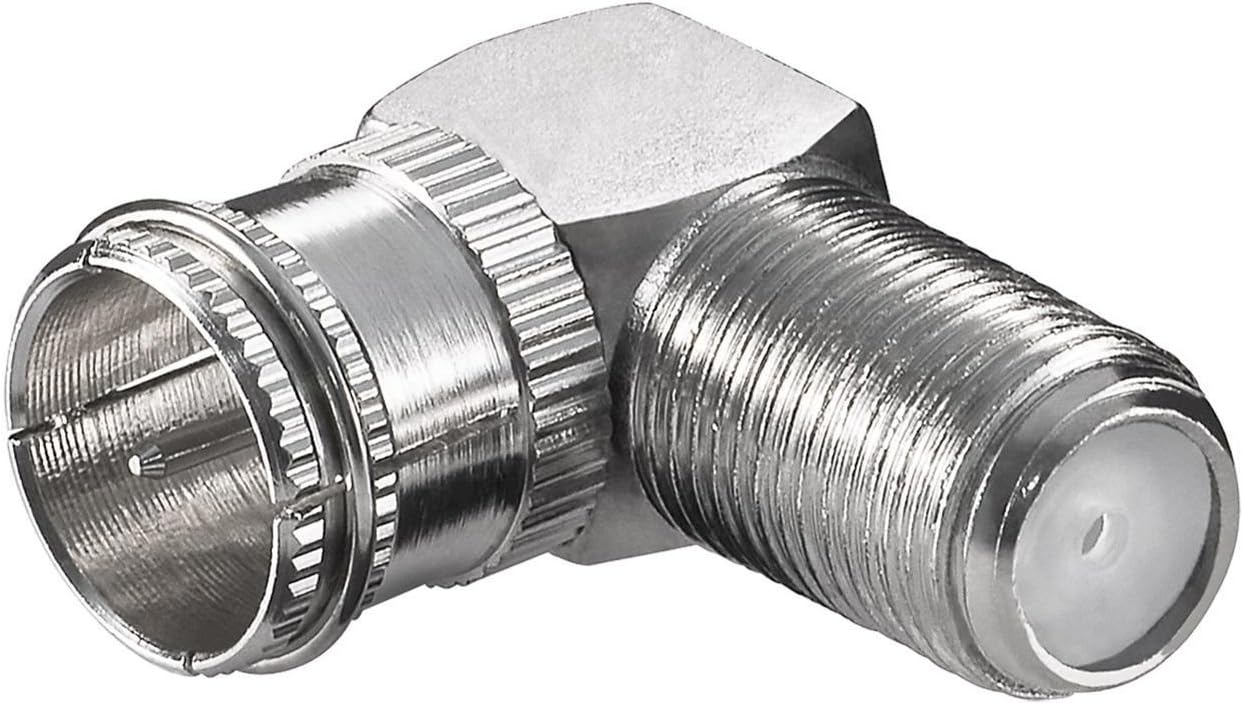 Premium Cord connection: F-quick plug > F-socket, 90 ° angle