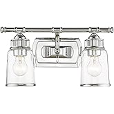 Livex Lighting 10512-05 Lawrenceville Polished Chrome 2 Light Bath Vanity