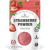 Freeze Dried Strawberry Powder for Baking,Vegan,Non-GMO,Gluten Free,No Additives and Preservatives,4oz