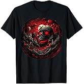 Halloween Skull Castle T-Shirt for Men Women T-Shirt