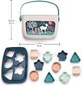 Fisher-Price Baby's First Blocks Stacking Toy 10 Shapes Navy Fawn HJP20 view 5
