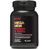 GNC Mega Men Prostate &amp; Virility Multivitamin for Men, 90 Count | Supports Prostate, Sexual, and Colon Health, Made with an Arginine and Herb Blend, Advanced Antioxidant Formula