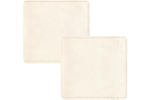 OutdoorLines Faux Linen Outdoor Cushion Covers Replacement 24"x22"x4", Waterproof Patio Cushion Cover for Outdoor Furniture, Outdoor Seat Cushion Covers for Patio, Garden (Set of 2, Cream, Cover Only)