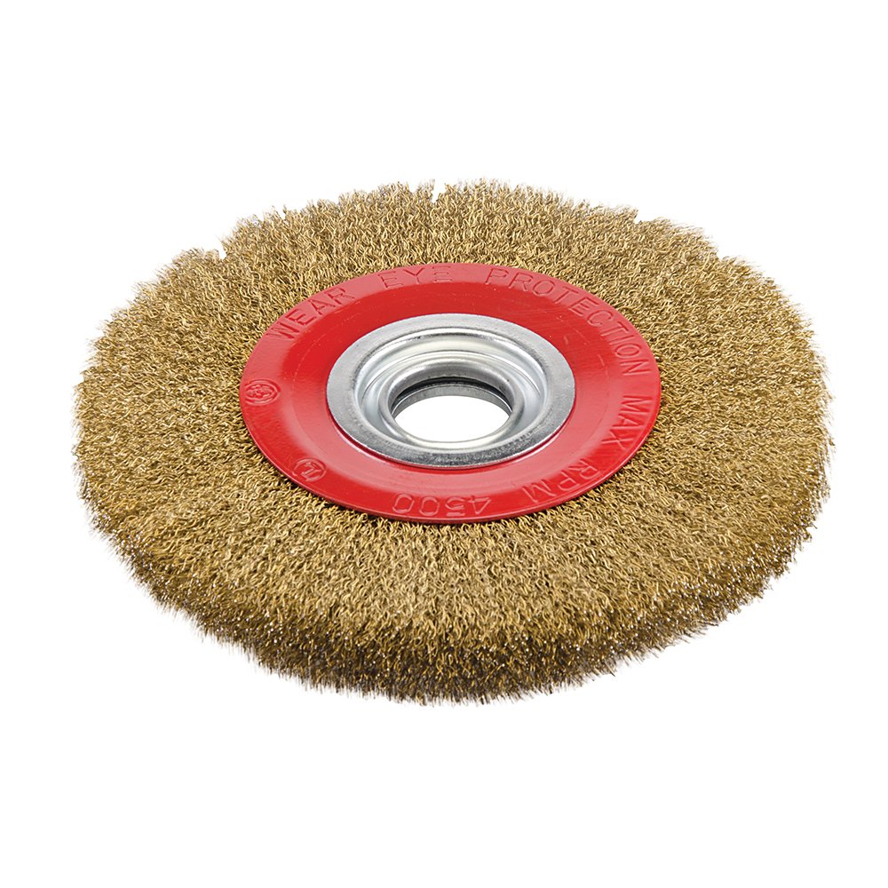 Silverline 245128 Brassed Steel Wire Wheel 200 x 32 mm