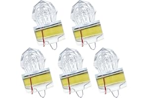 BLUEWING Diamond Fishing Lights 3X-5X Brighter LED Deep Drop Underwater Flashers Water-Activated Lighted Fish Lures for Swordfish, Tilefish, Halibut, Tuna, Grouper
