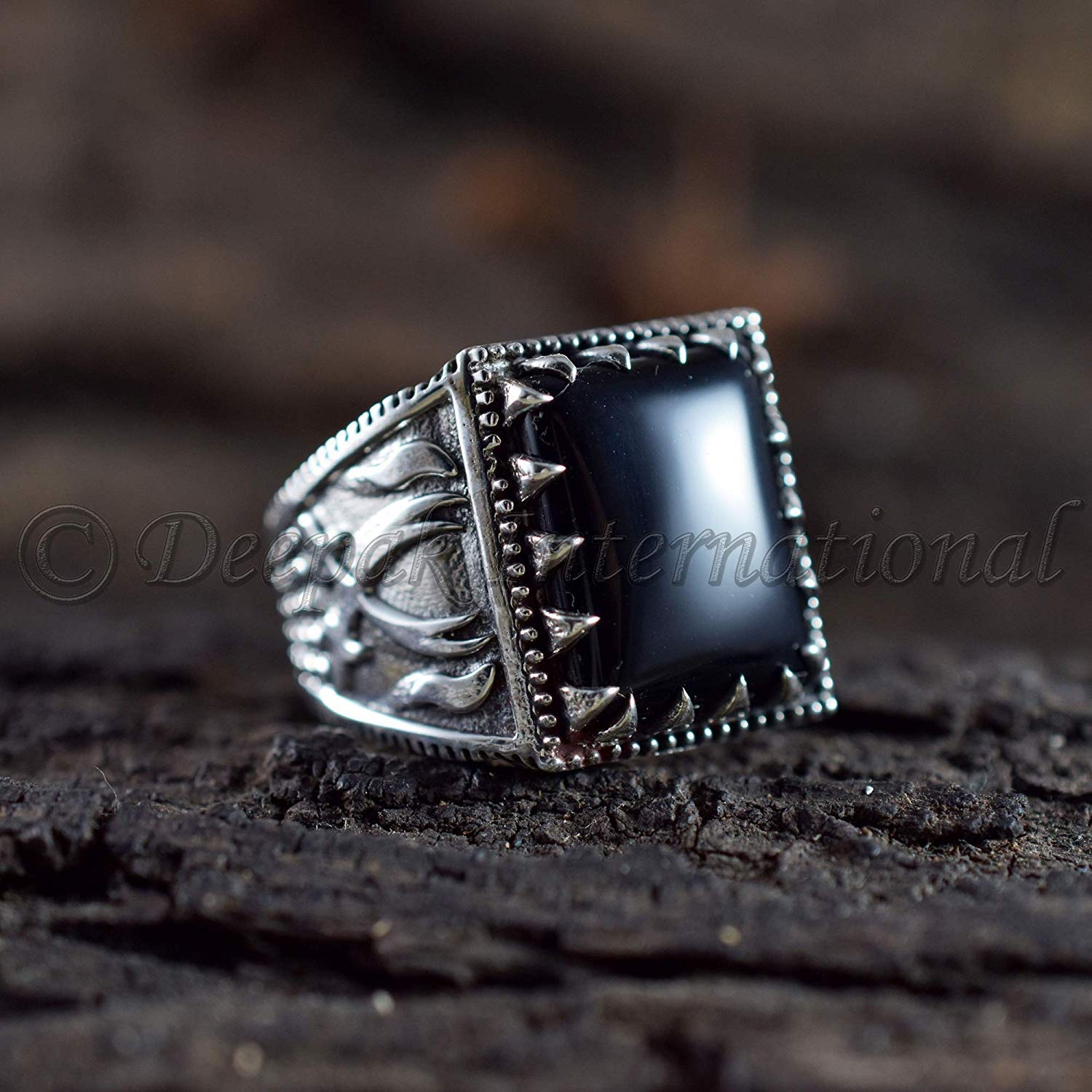 Natural Black Onyx Ring Solid 925 Sterling Silver Jewelry New Design Ring Fashionable Ring Engagement Ring Statement Ring Handmade Ring Wedding Jewelry Dainty Minimal Ring Amazon Co Uk Handmade