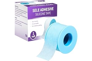 Gentle Removal Silicone Tape 1’’ x 4yd Silicone Medical Tapes for Sensitive Skin Waterproof Painless Removal Wound Care for G